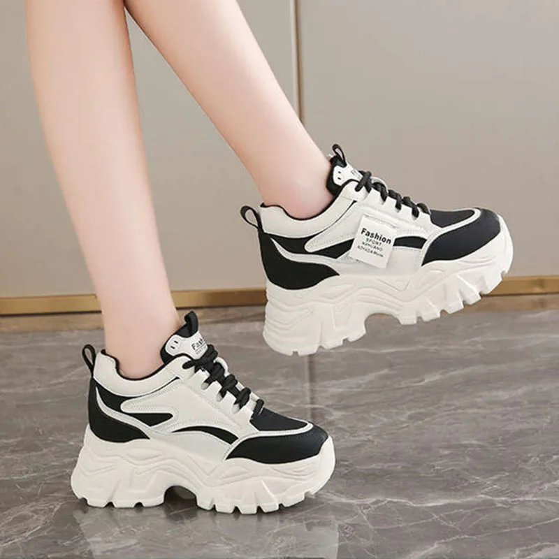 New Fashion Platform Sneakers  - Sewing Cotton avaliação e preço