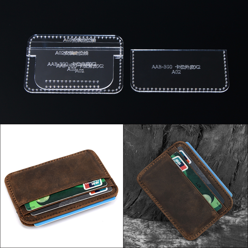 1Set DIY Acrylic Leather Templ - Textile Sewing Kit avaliação e preço