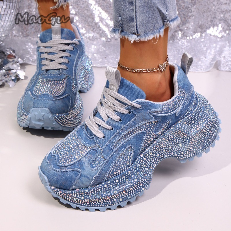 Fashion Rhinestone Women's Chu - Sewing Garment avaliação e preço