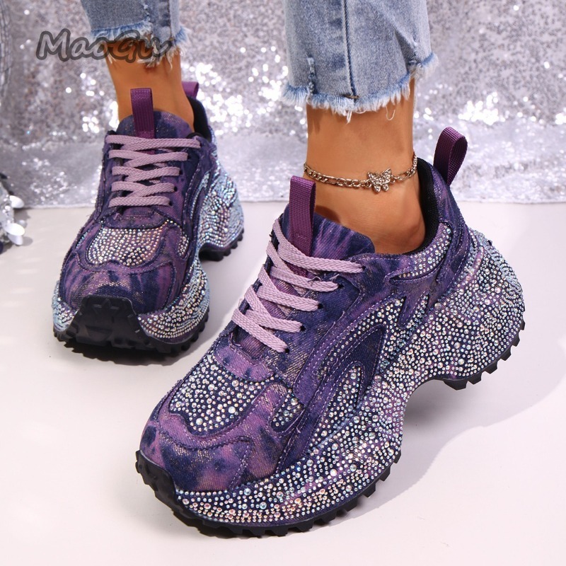 Fashion Rhinestone Women's Chu - Sewing Garment avaliação e preço