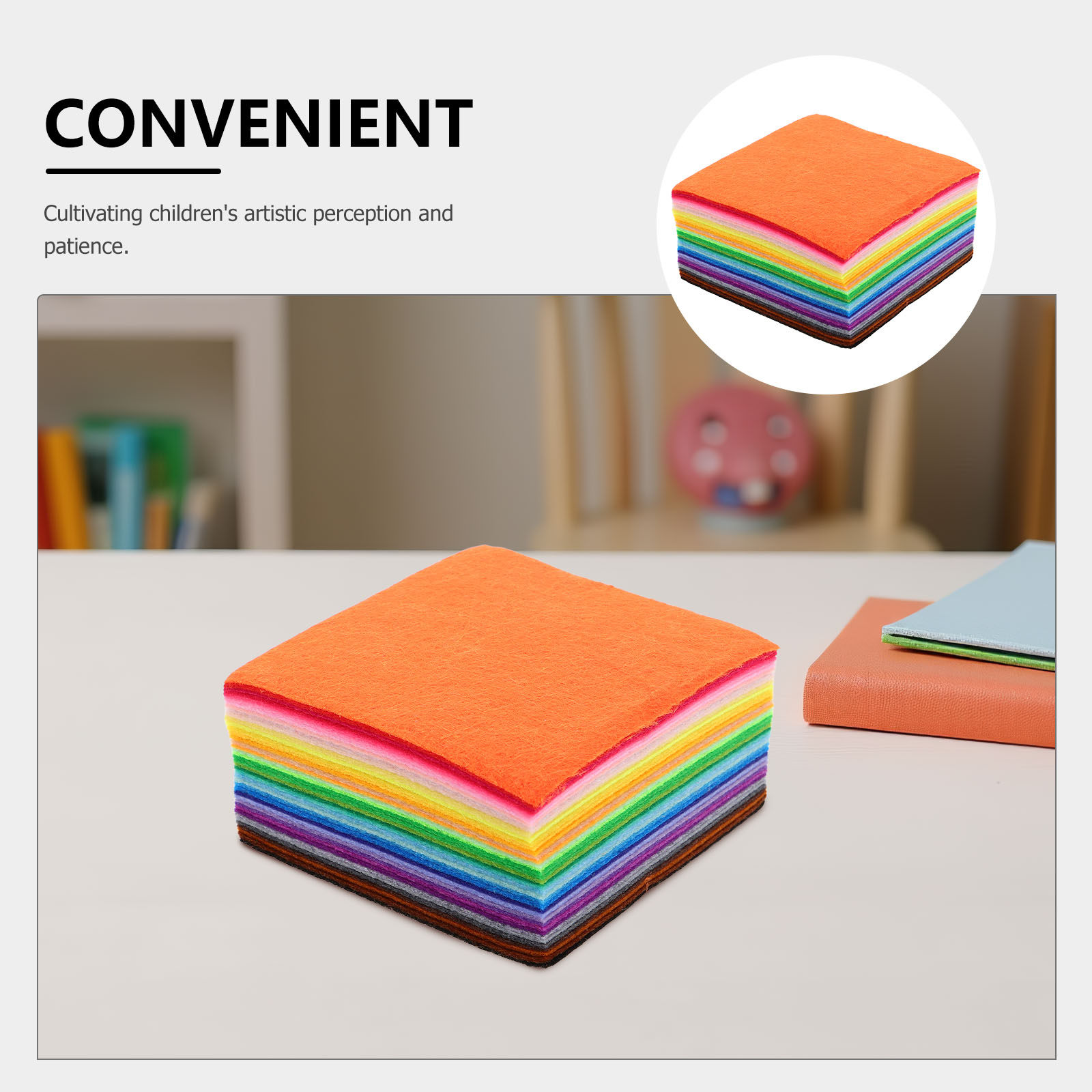 120Pcs Craft Felt Squares 10x1 - Is Sewing Textile Art avaliação e preço