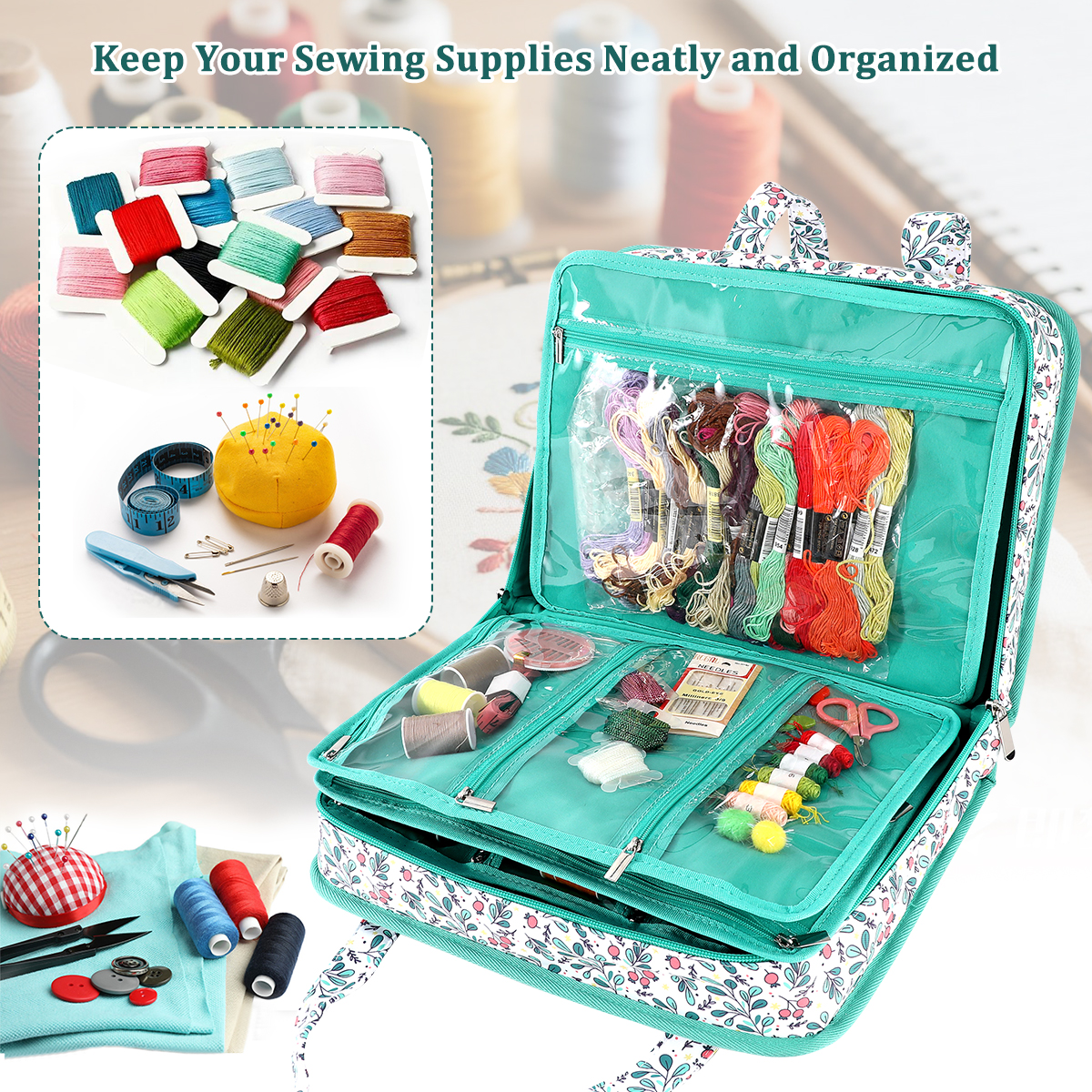 Embroidery Tools Kit Storage B - Textile Sewing Kit avaliação e preço