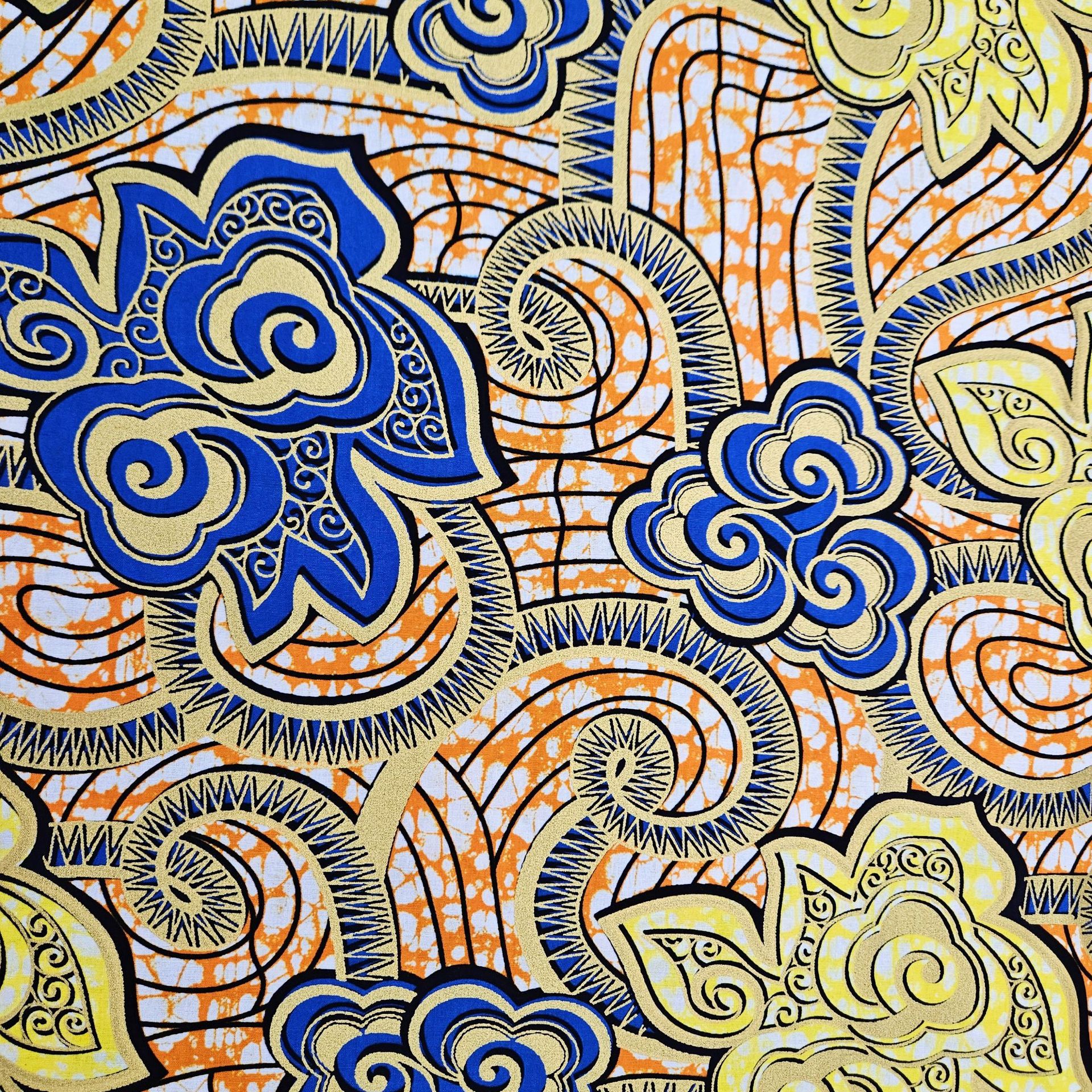 6Yards Long Cotton African Sty - Sewing Batik Fabric avaliação e preço