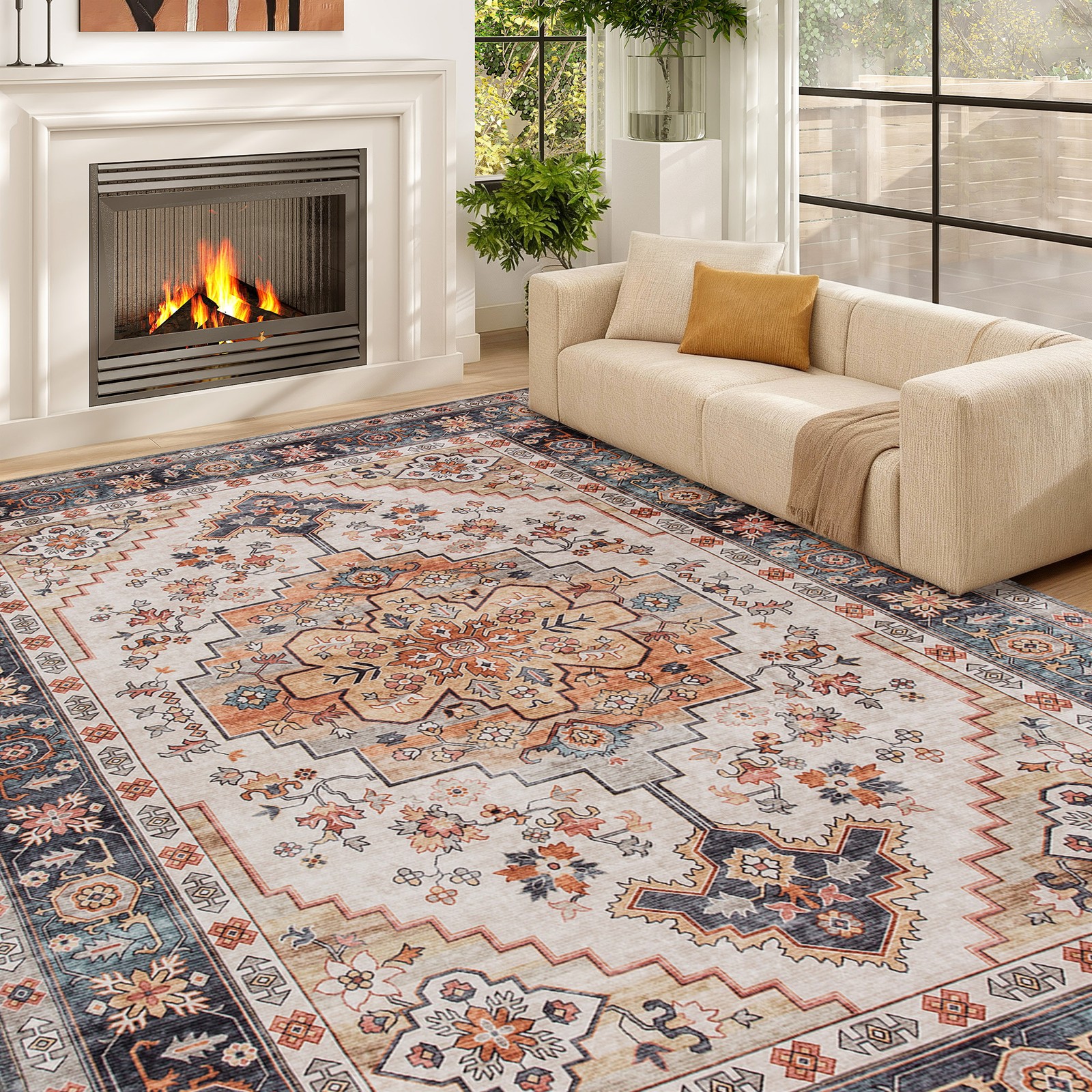 Area Rug 5x7, Machine Washable - Century Textile & Sewing Supply Hours avaliação e preço