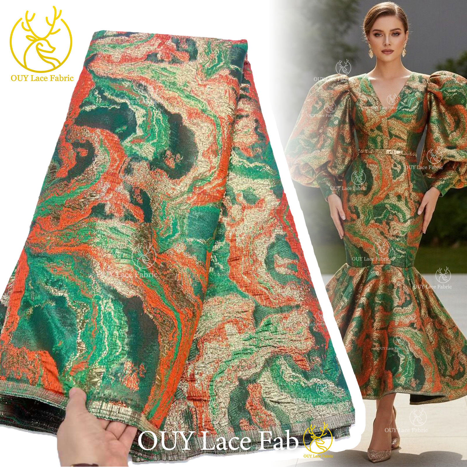 Fashion Brocade Jacquard Lace  - Sewing Gathering avaliação e preço