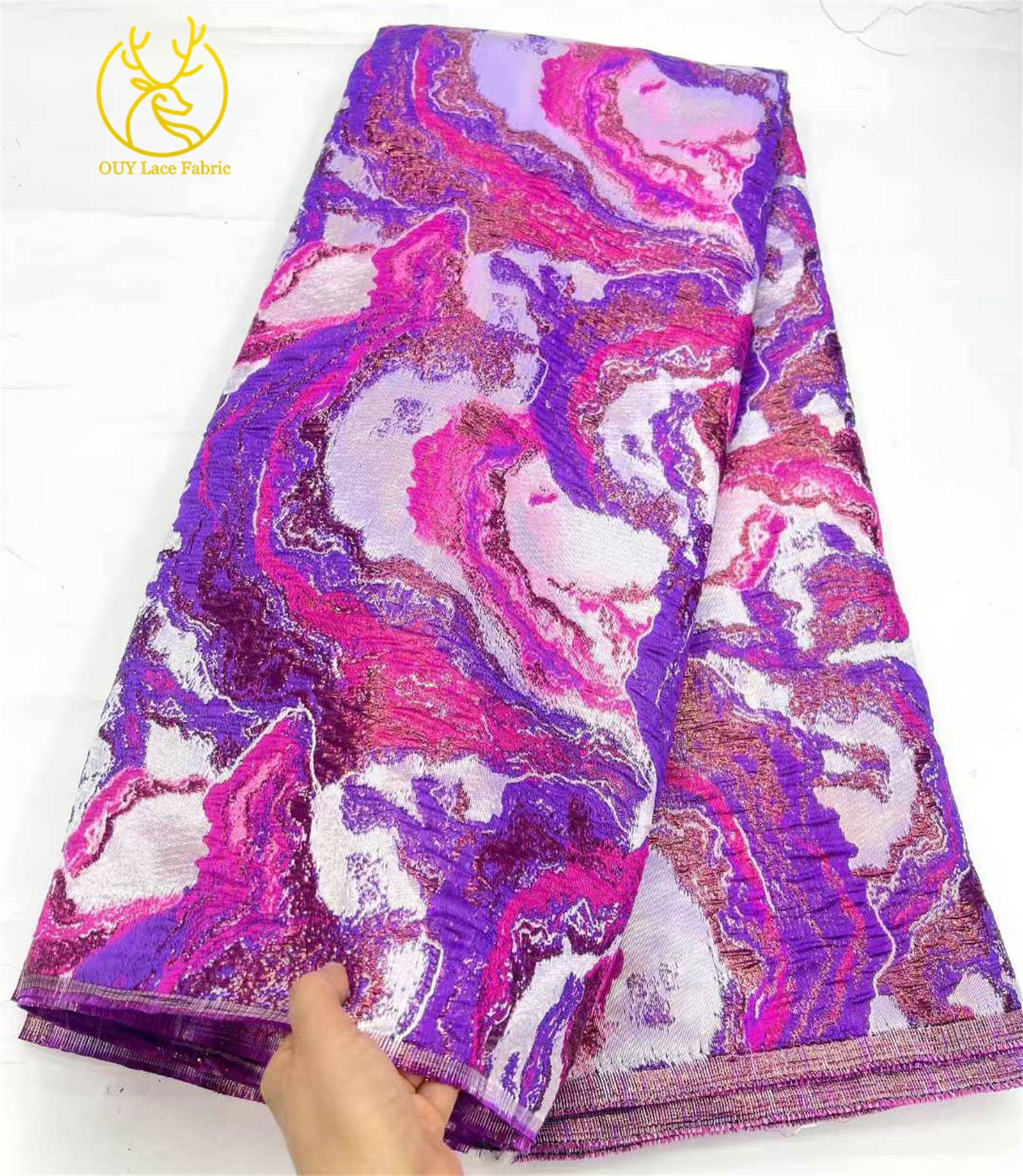 Fashion Brocade Jacquard Lace  - Sewing Gathering avaliação e preço