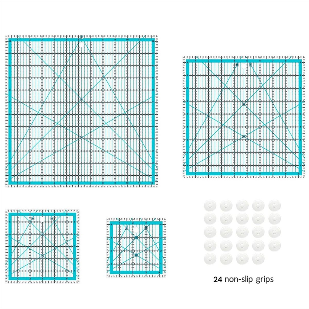 MALL 4pcs Quilting Rulers,Quil - Quilting Ruler Square avaliação e preço