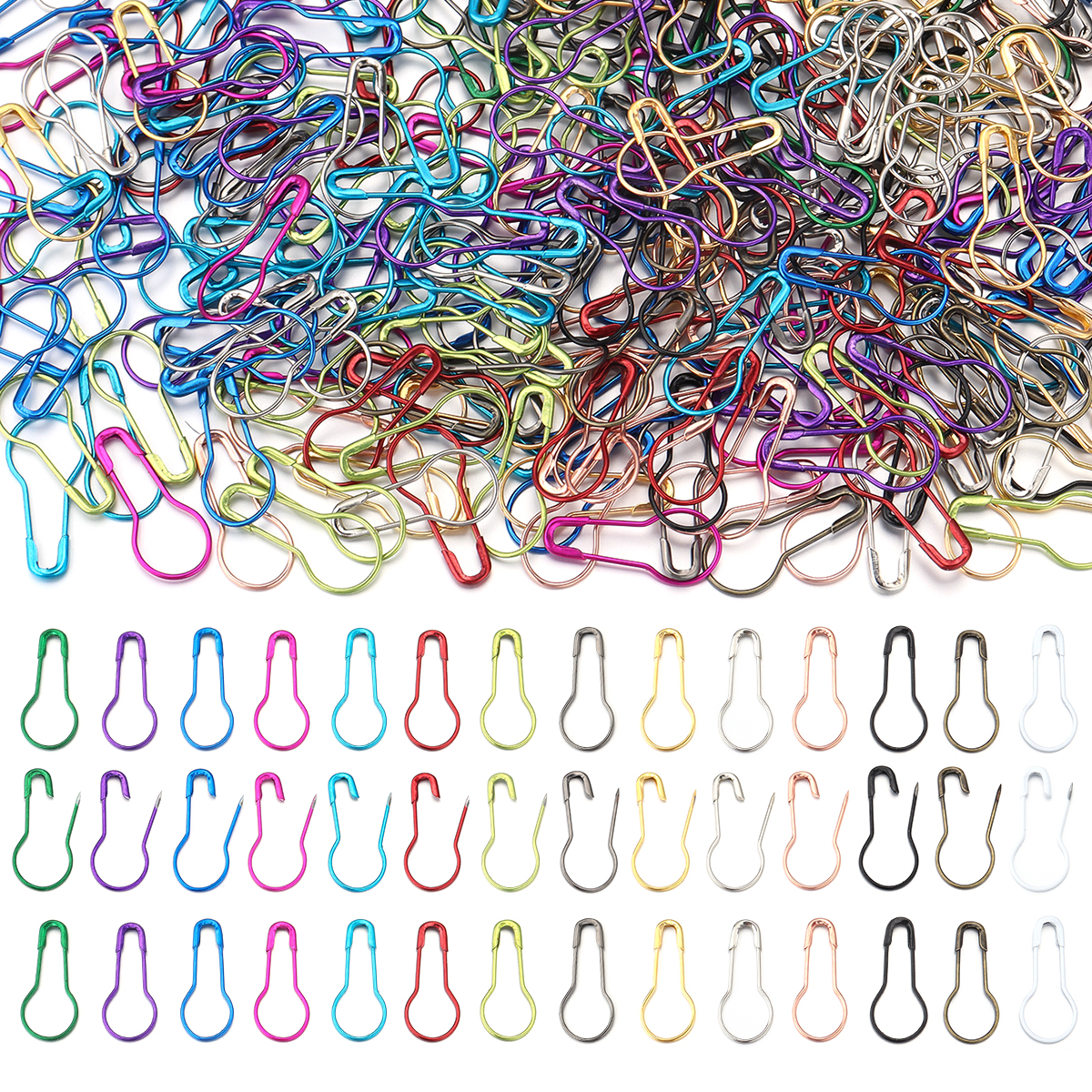 200pcs 22mm Metal Iron Colorfu - Sewing Knit avaliação e preço