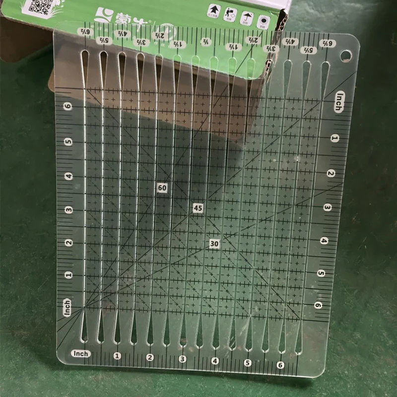 5 In 1 Quilt Cutting Ruler Acr - Quilting Ruler Square avaliação e preço