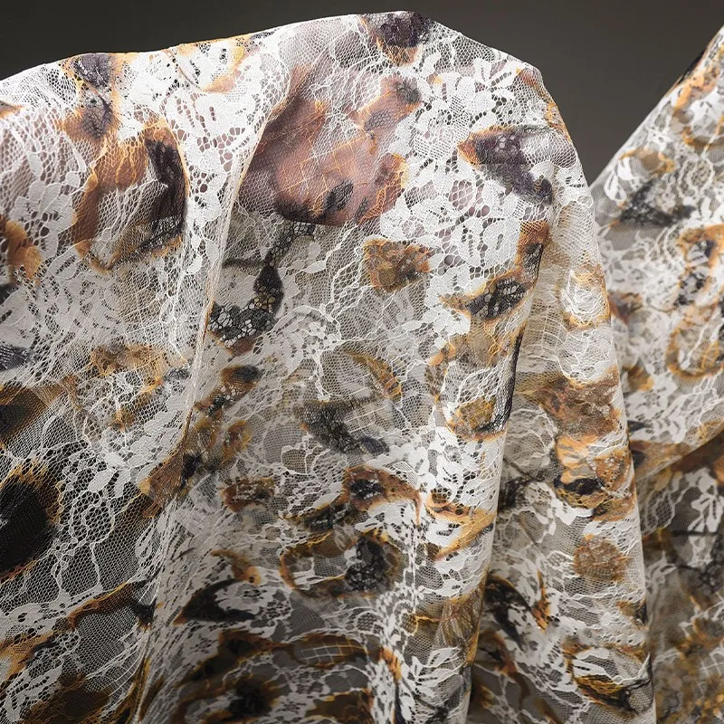 50Cm Retro French Lace Print C - Sewing Batik Fabric avaliação e preço