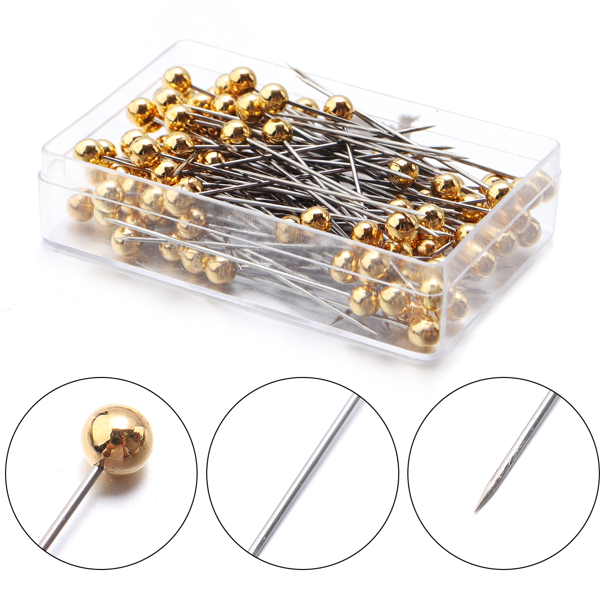 100Pcs Color Ball Head Pins St - Sewing Necessities avaliação e preço