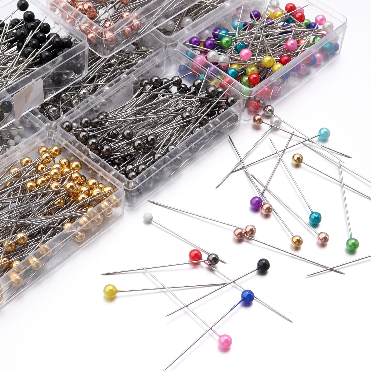 100Pcs Color Ball Head Pins St - Sewing Necessities avaliação e preço
