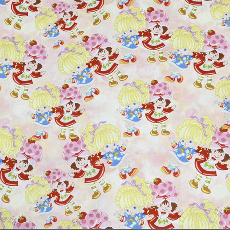Cartoon Strawberry Girl Print  - Textile And Sewing Materials avaliação e preço