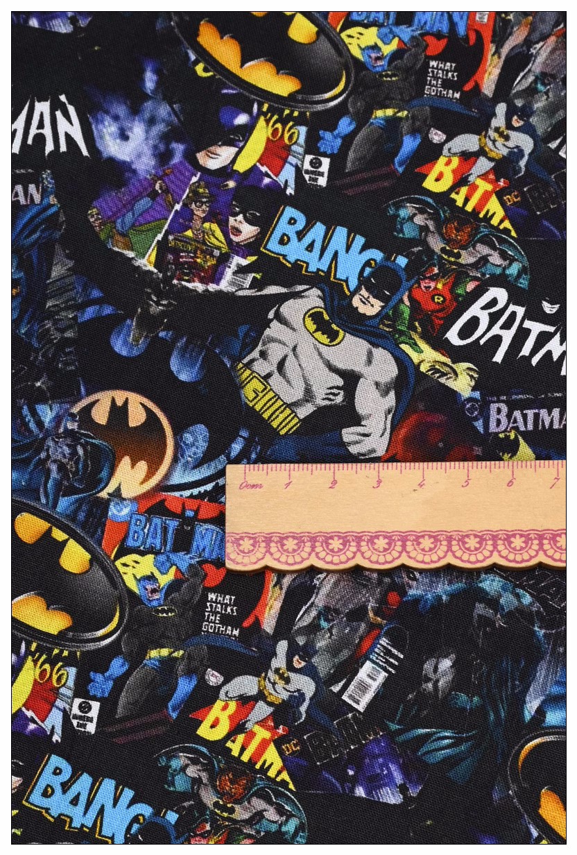 Batman Bandai Anime Design 100 - Textile And Sewing Materials avaliação e preço