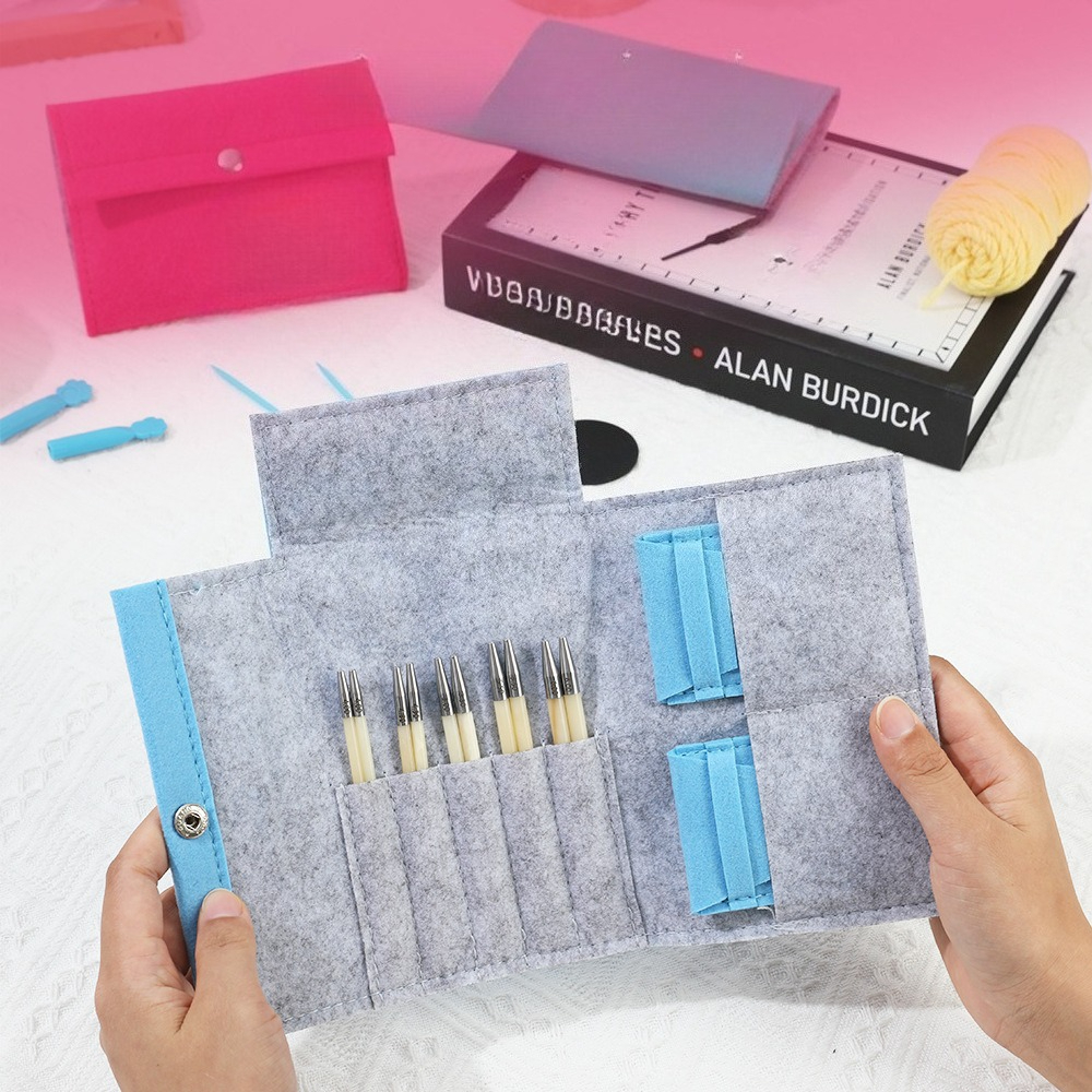 Circular Crochet Hooks Storage - Textile Sewing Kit avaliação e preço