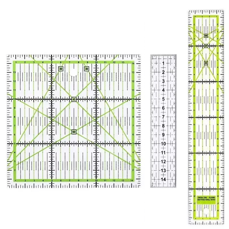 1/2pcs 15cm Quilting Patchwork - Quilting Ruler Square avaliação e preço