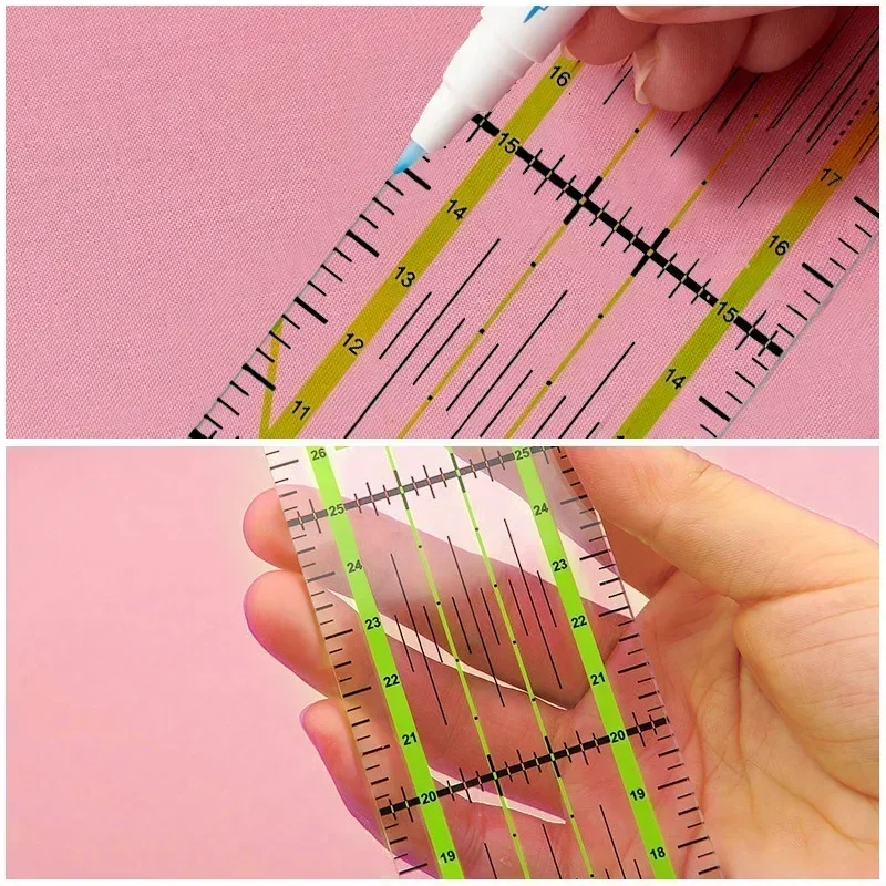 1/2pcs 15cm Quilting Patchwork - Quilting Ruler Square avaliação e preço