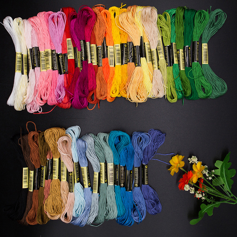 24/100/50 Multicolor Cross Sti - Embroidery Floss Thread avaliação e preço