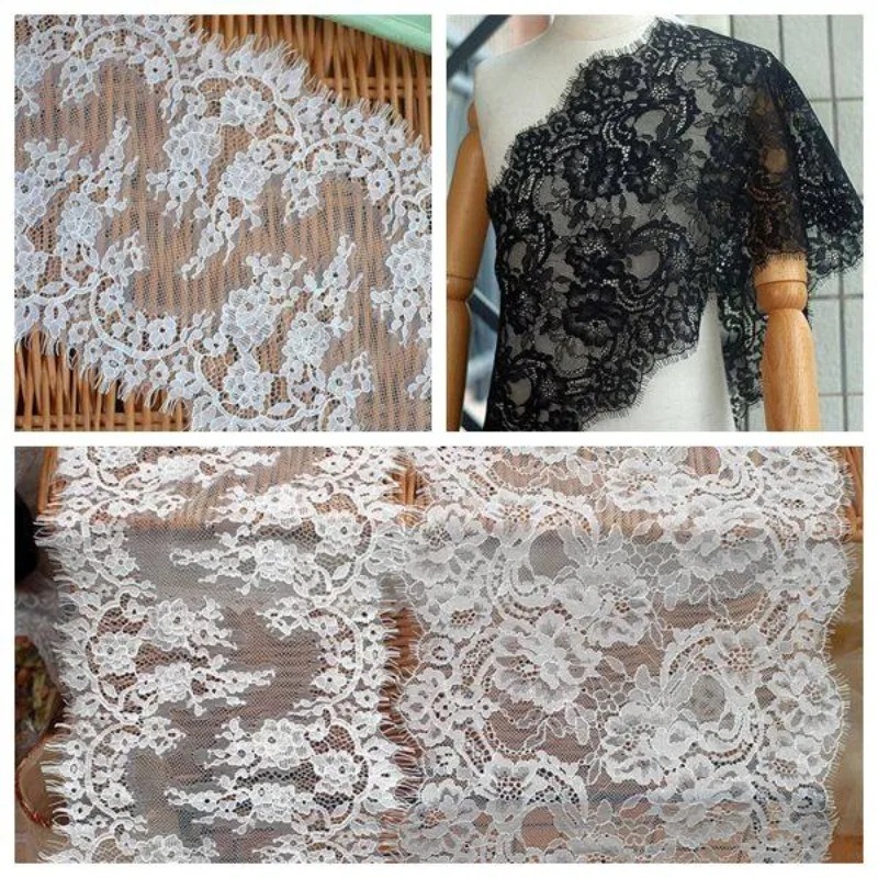 3M， High Quality Eyelash Lace  - Sewing Embroidery Fabric avaliação e preço