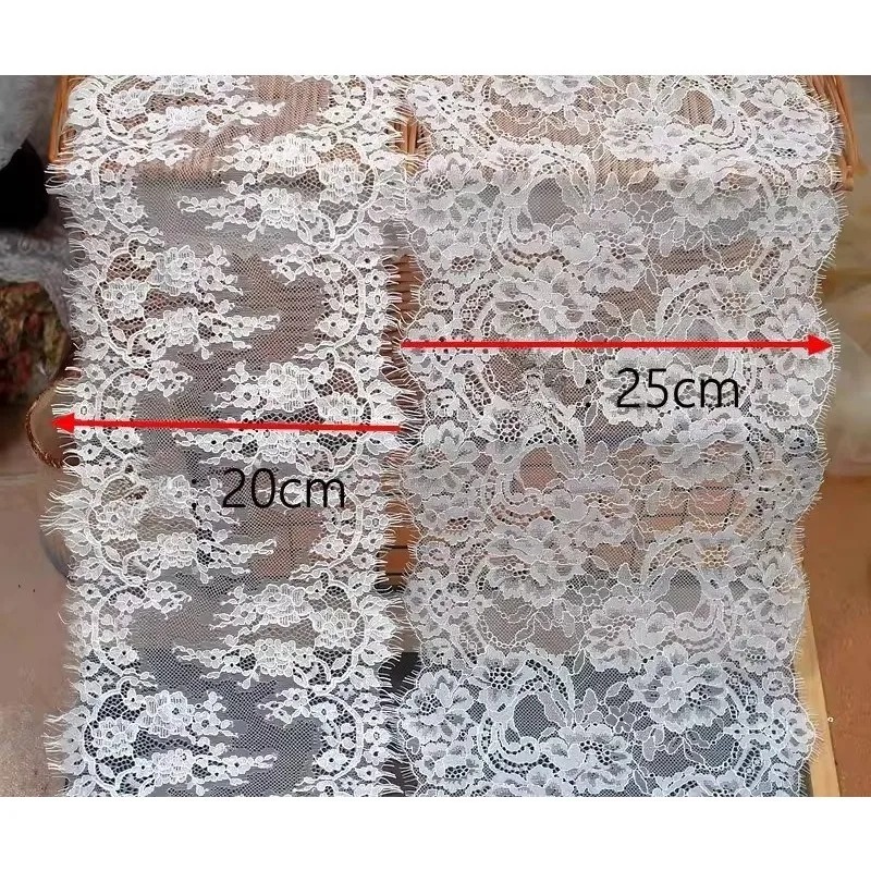 3M， High Quality Eyelash Lace  - Sewing Embroidery Fabric avaliação e preço