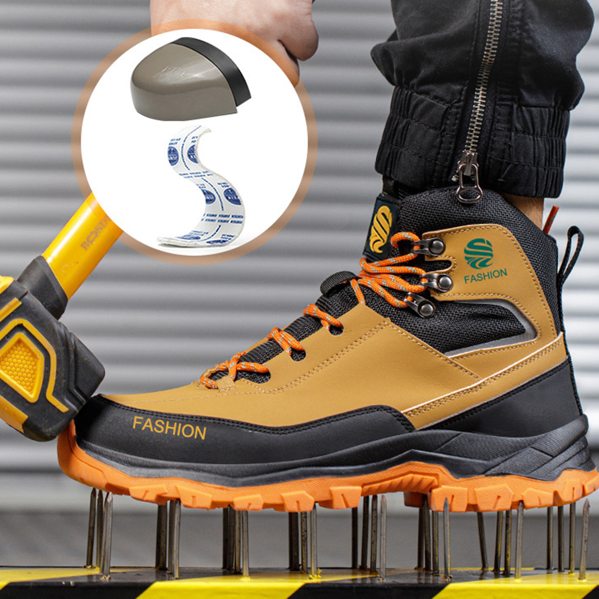 Steel Toe Safety Shoes Work Bo - Sewing Garment avaliação e preço