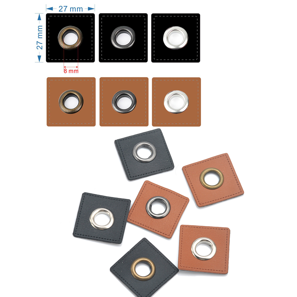 30Pcs/Lot 27/37mm Square Black - Sewing Label avaliação e preço