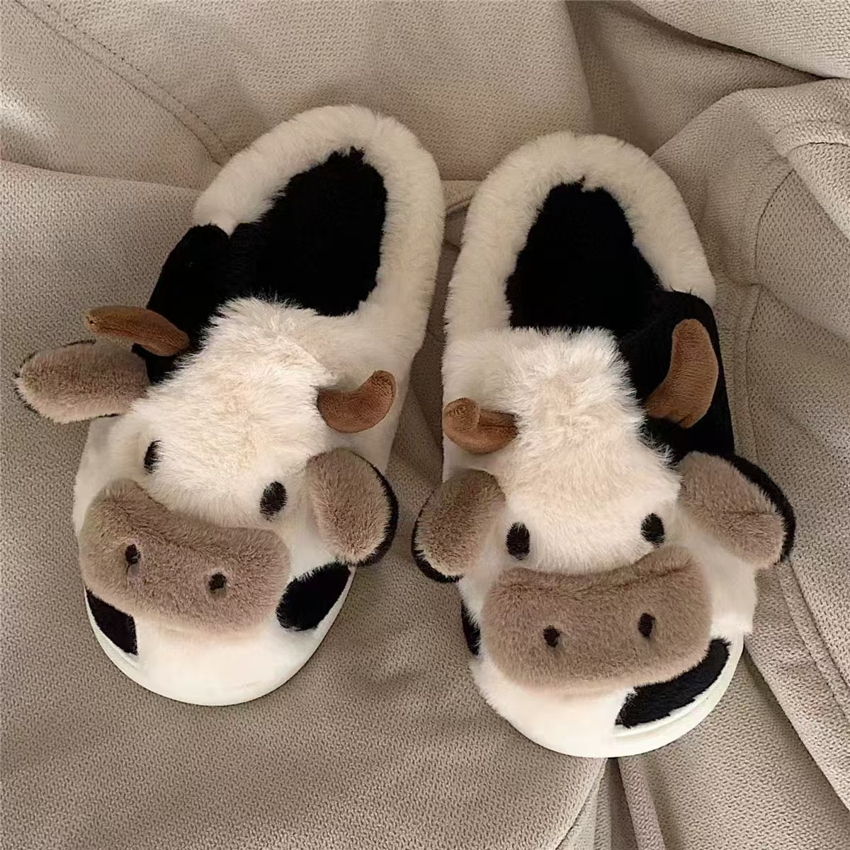 Slippers For Women,Cow Slipper - Sewing Cotton avaliação e preço