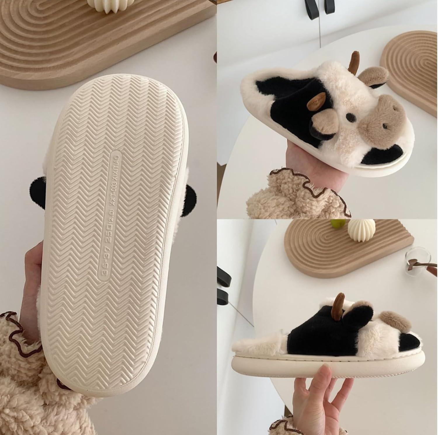 Slippers For Women,Cow Slipper - Sewing Cotton avaliação e preço