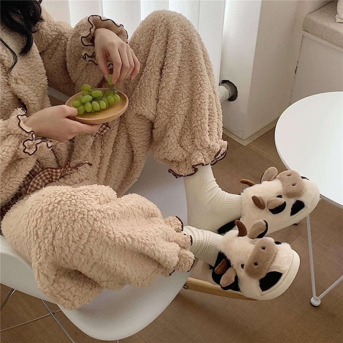 Slippers For Women,Cow Slipper - Sewing Cotton avaliação e preço