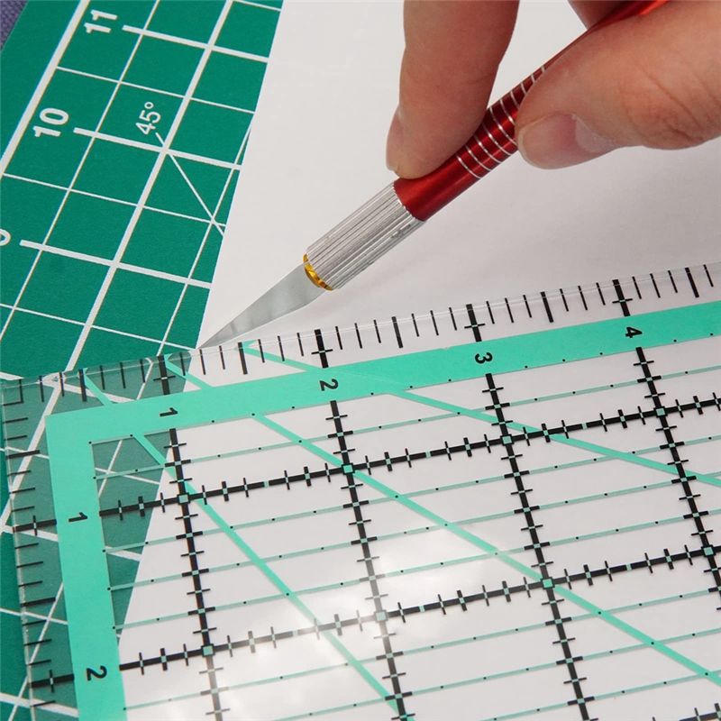 J1UL1N 4PCS Square Quilting Ru - Quilting Ruler Square avaliação e preço