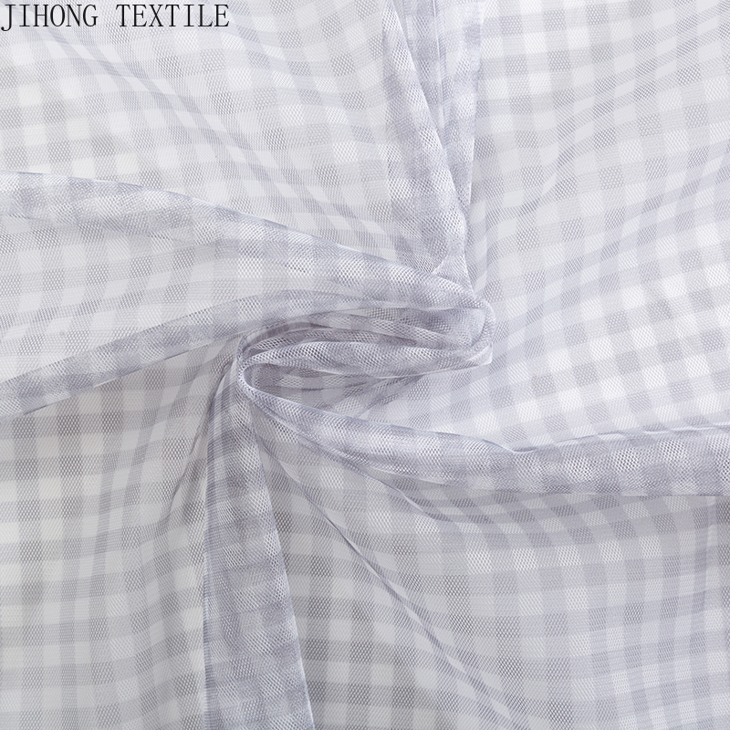 90x150cm Check Tulle Fabric Tr - Textile And Sewing Materials avaliação e preço
