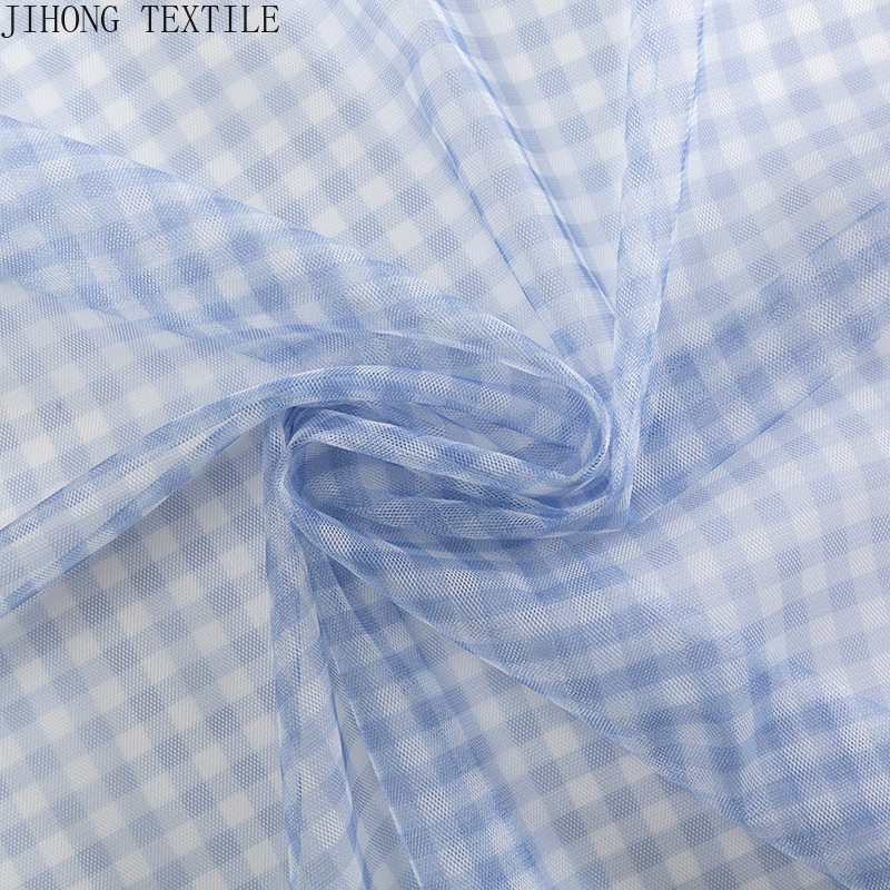 90x150cm Check Tulle Fabric Tr - Textile And Sewing Materials avaliação e preço