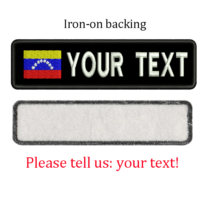 Venezuela Flag Custom Name Pat - Sewing Label avaliação e preço