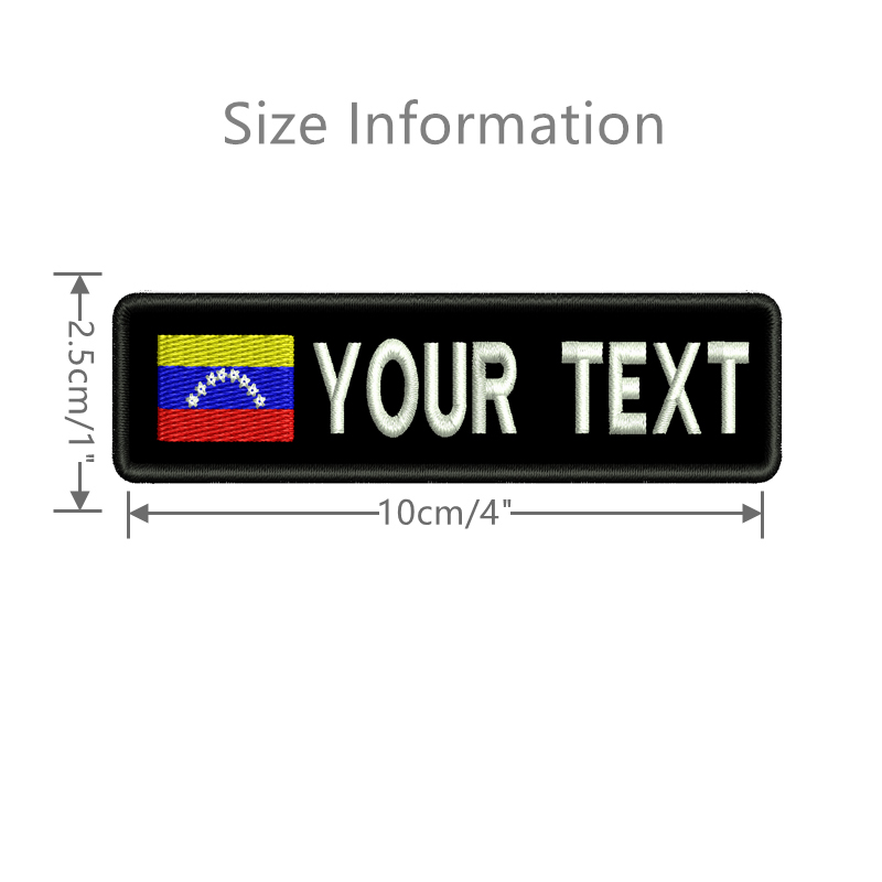 Venezuela Flag Custom Name Pat - Sewing Label avaliação e preço