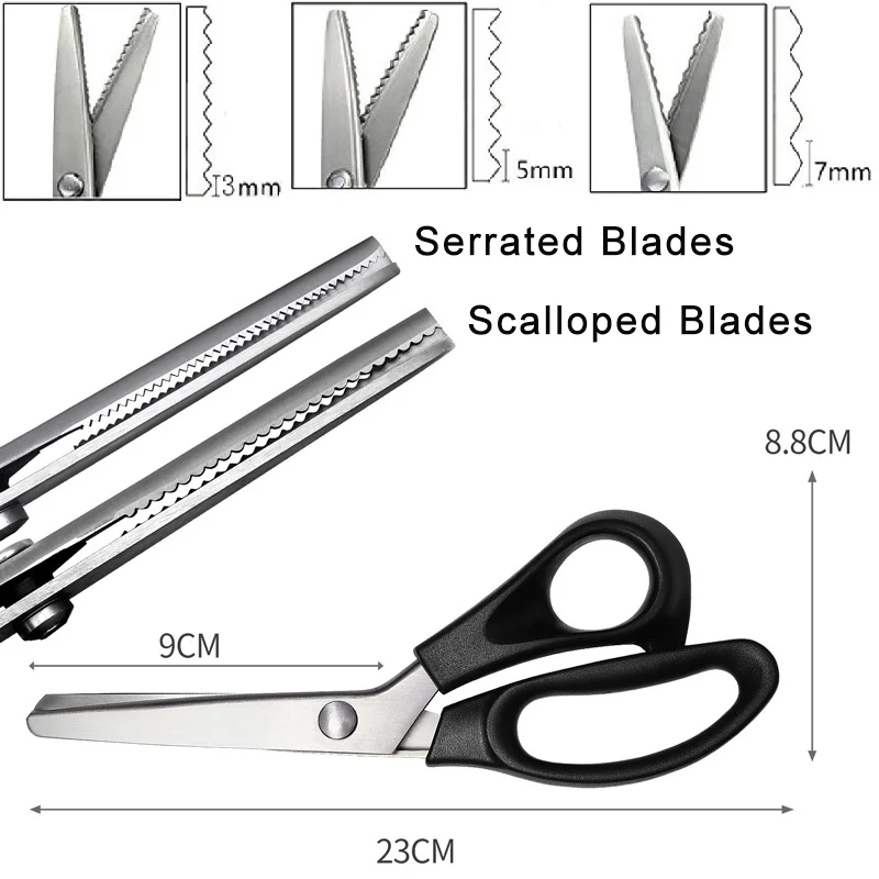 1Pc Pinking Shears Stainless S - Pinking Shear Blade avaliação e preço
