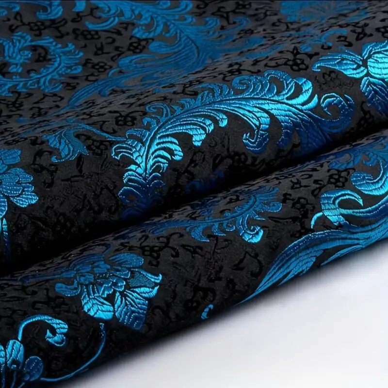 3D Blue Phoenix Tail Brocade F - Sewing By avaliação e preço