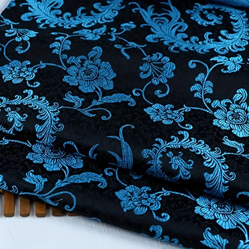 3D Blue Phoenix Tail Brocade F - Sewing By avaliação e preço