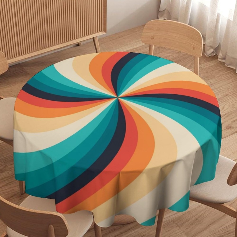 Vintage Groovy Swirl Round Tab - Century Textile & Sewing Supply Hours avaliação e preço