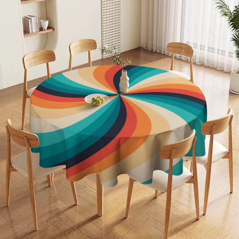 Vintage Groovy Swirl Round Tab - Century Textile & Sewing Supply Hours avaliação e preço