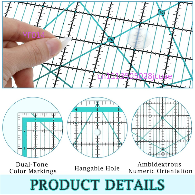 A76X Creative Grid Quilting Ru - Quilting Ruler Square avaliação e preço