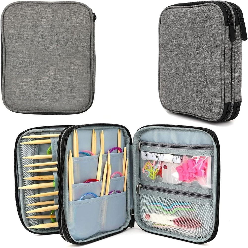 Knitting Needle Case, Portable - Textile Sewing Kit avaliação e preço