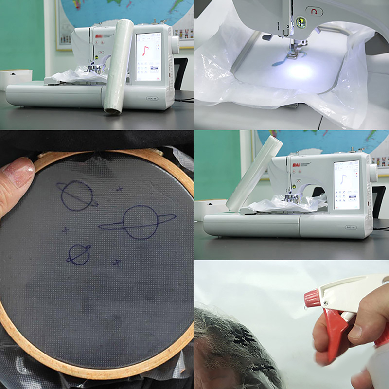 Water Soluble Embroidery Toppi - Sewing Machine In Textile avaliação e preço