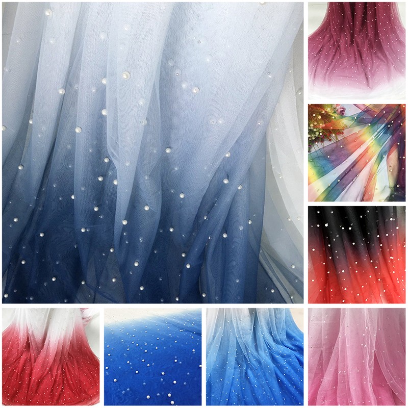 100x150cm Pearl Mesh Gradient  - Sewing Batik Fabric avaliação e preço
