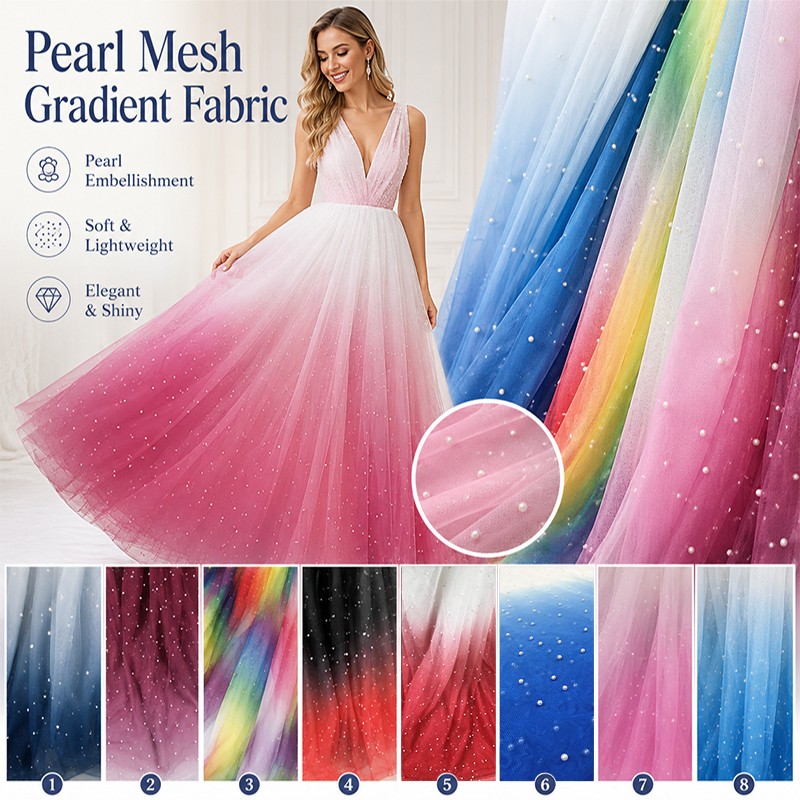 100x150cm Pearl Mesh Gradient  - Sewing Batik Fabric avaliação e preço