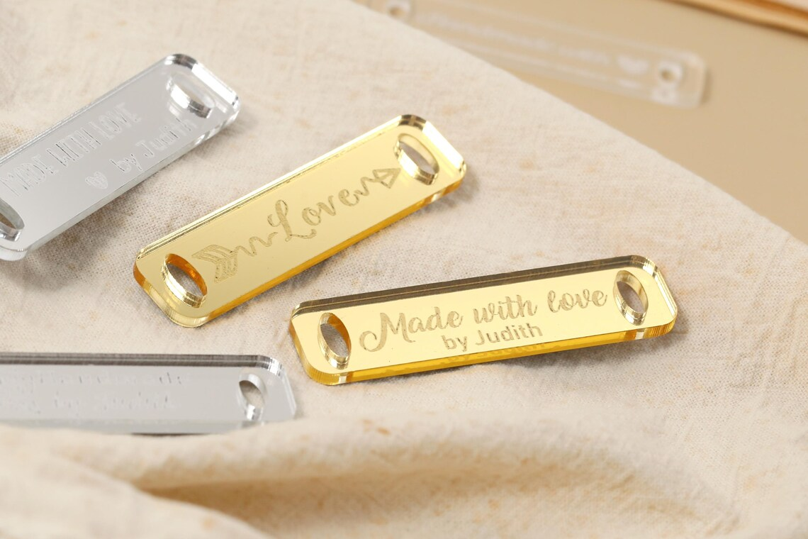 30/50/100pcs Personalized Hand - Sewing Label avaliação e preço