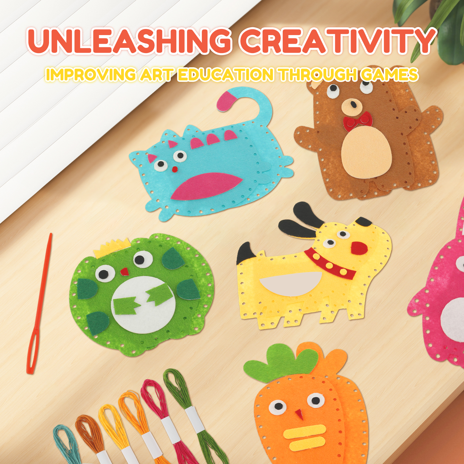Sewing Kit Cute Animal Sewing  - Textile Sewing Kit avaliação e preço