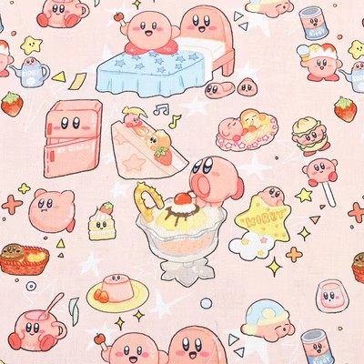 Cartoon Kirby 100 Cotton Fabri - Textile And Sewing Materials avaliação e preço