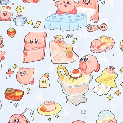 Cartoon Kirby 100 Cotton Fabri - Textile And Sewing Materials avaliação e preço