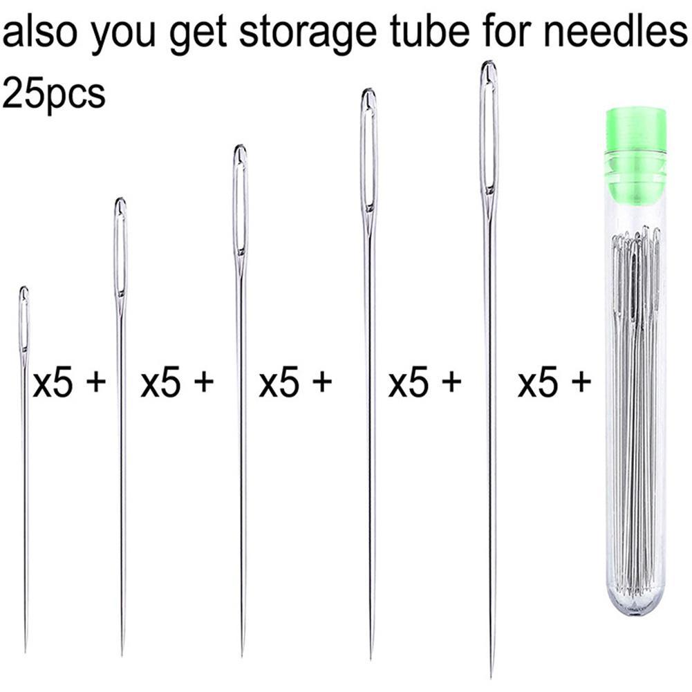 25 Pcs Large Eye Stitching Nee - Sewing Necessities avaliação e preço