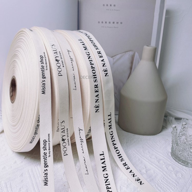 100 Yards Cotton Ribbon Custom - Sewing Label avaliação e preço